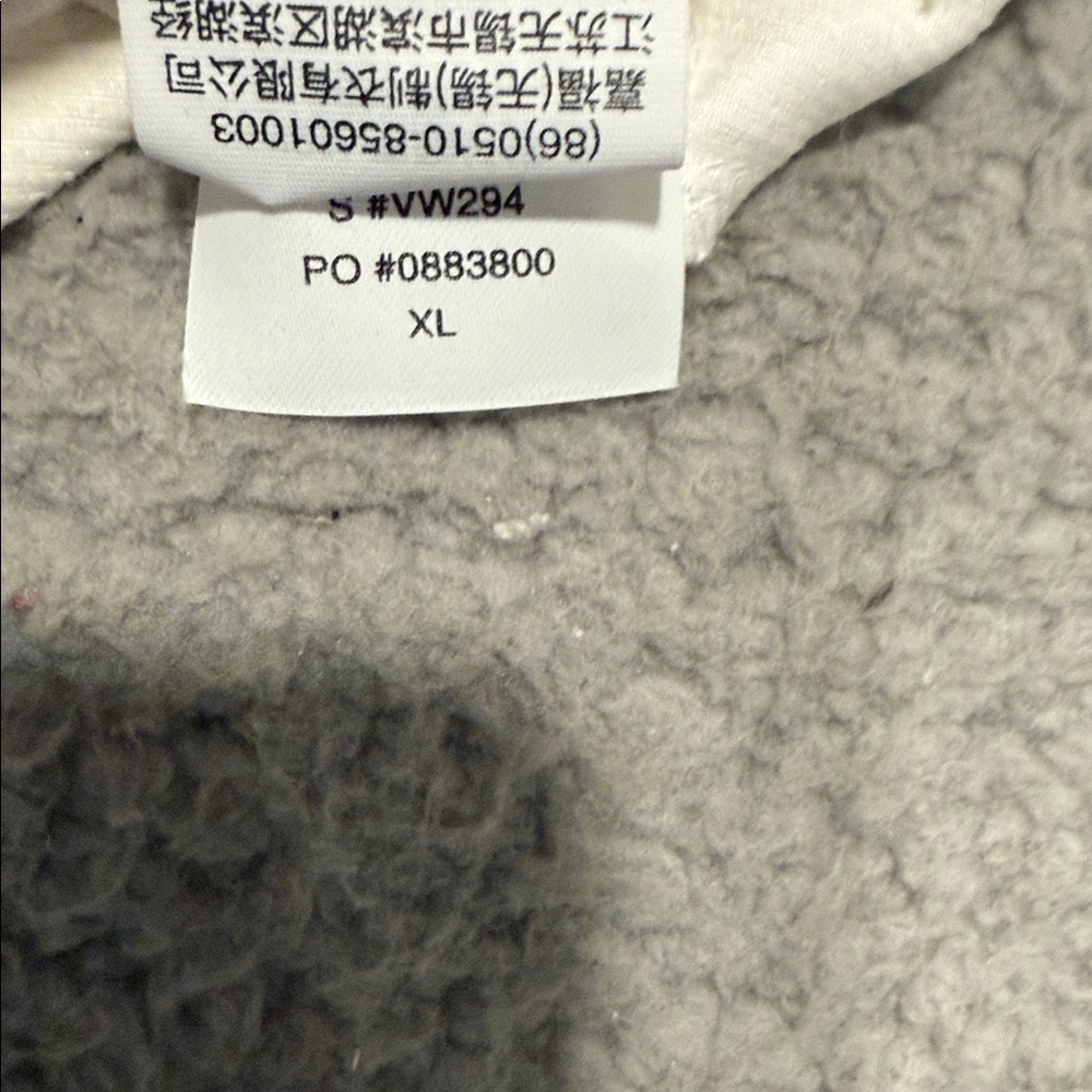 VUORI powder blue cropped 1/2 zip pull over long sleeve VW294 White Sweater - Picture 9 of 9